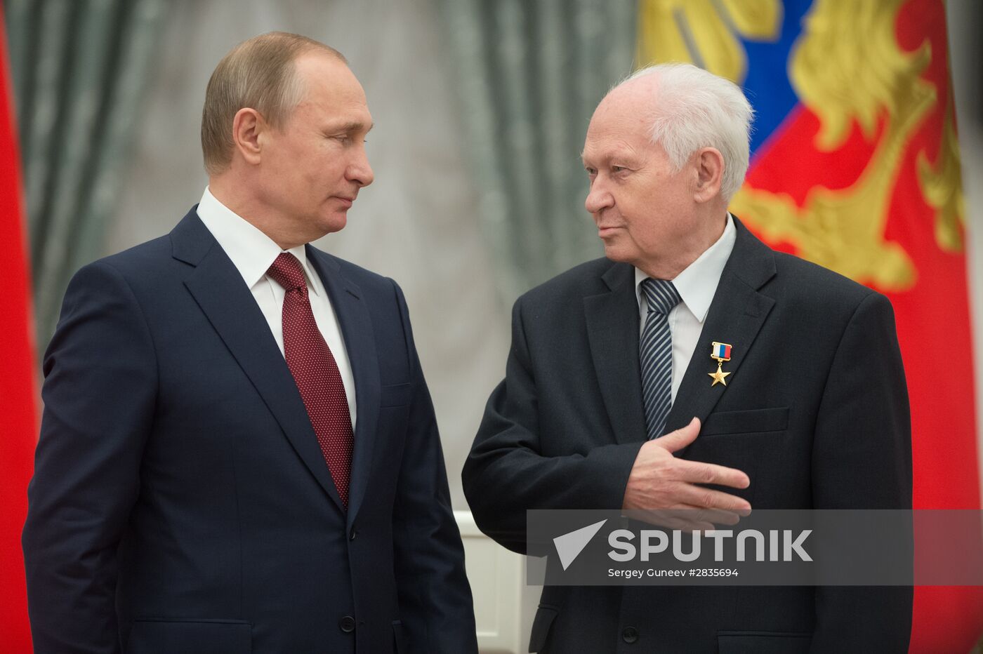 President Vladimir Putin presents Hero of Labor medals