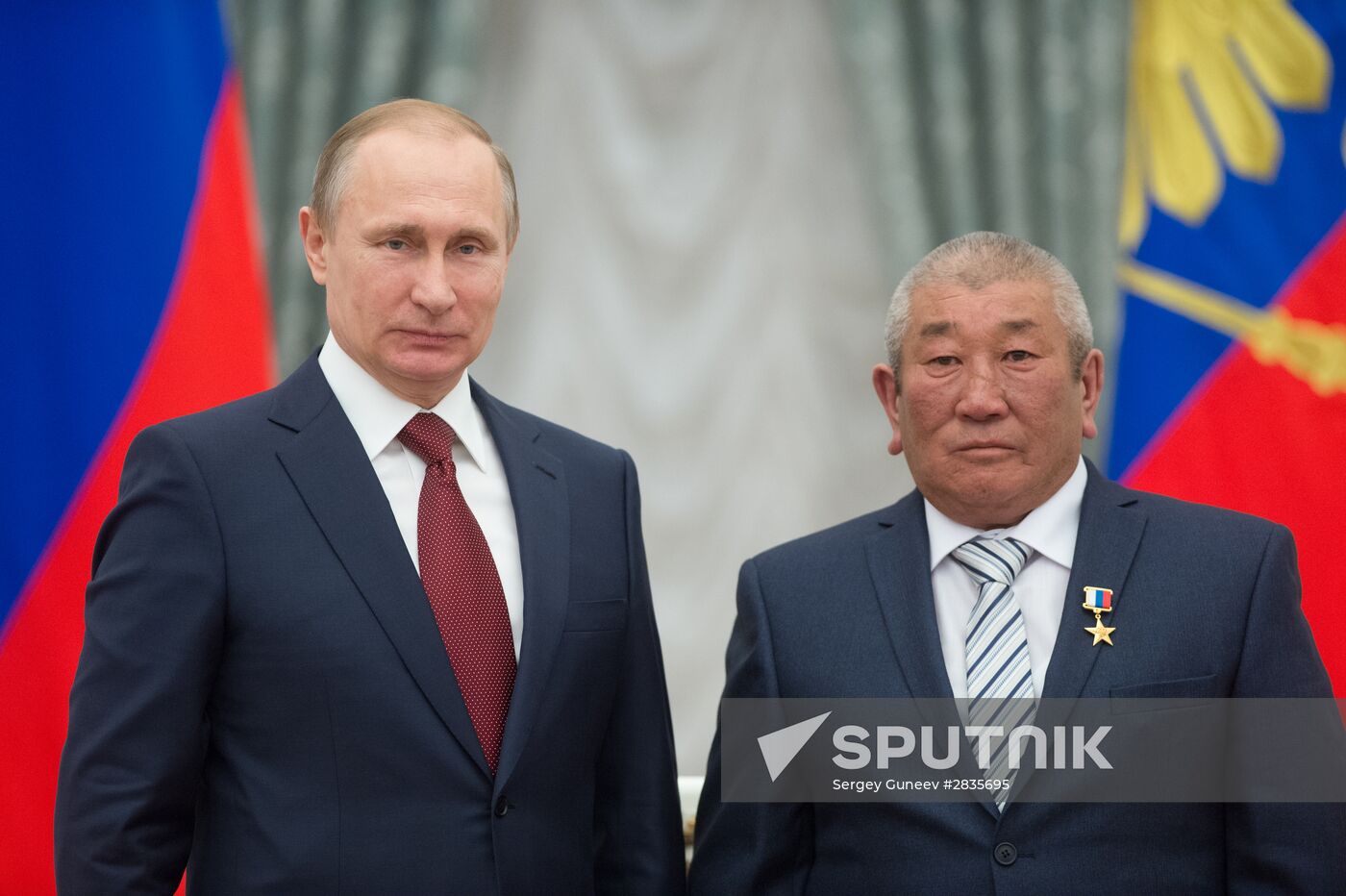 President Vladimir Putin presents Hero of Labor medals