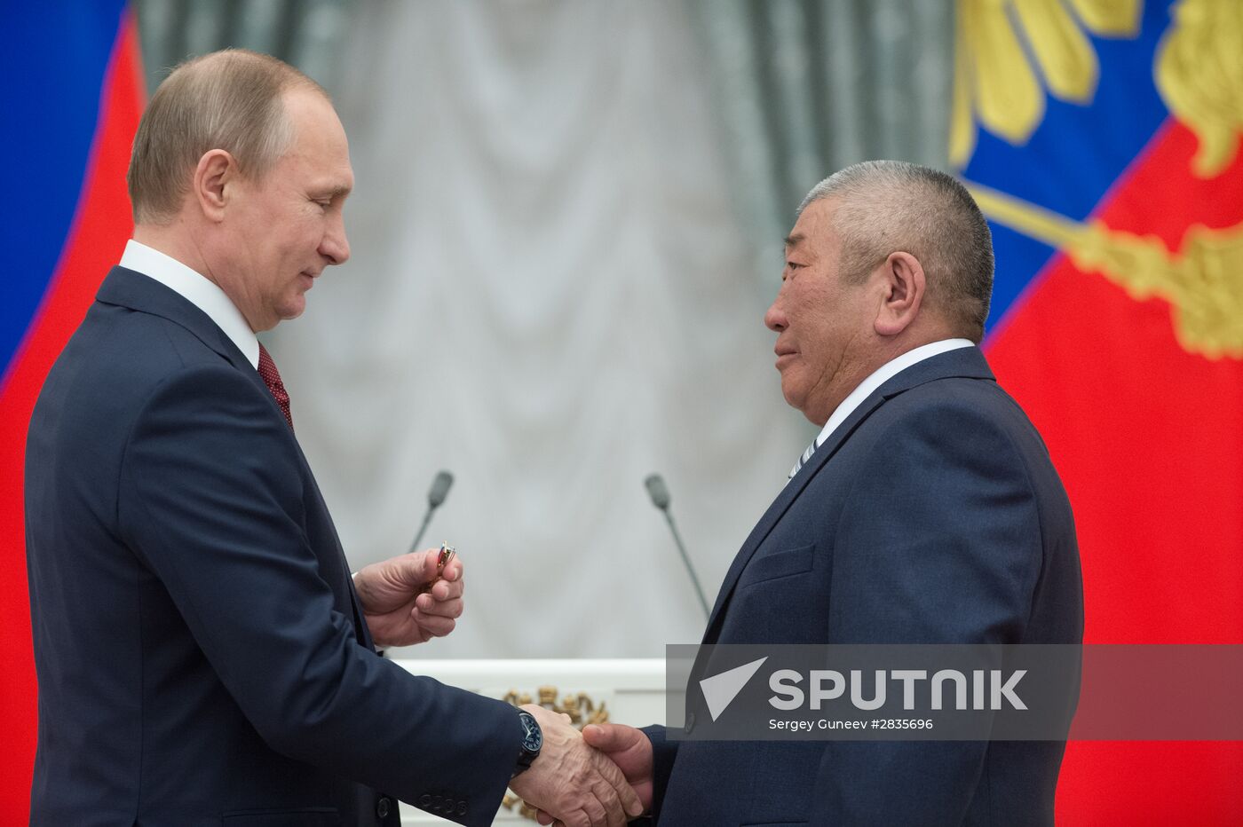 President Vladimir Putin presents Hero of Labor medals