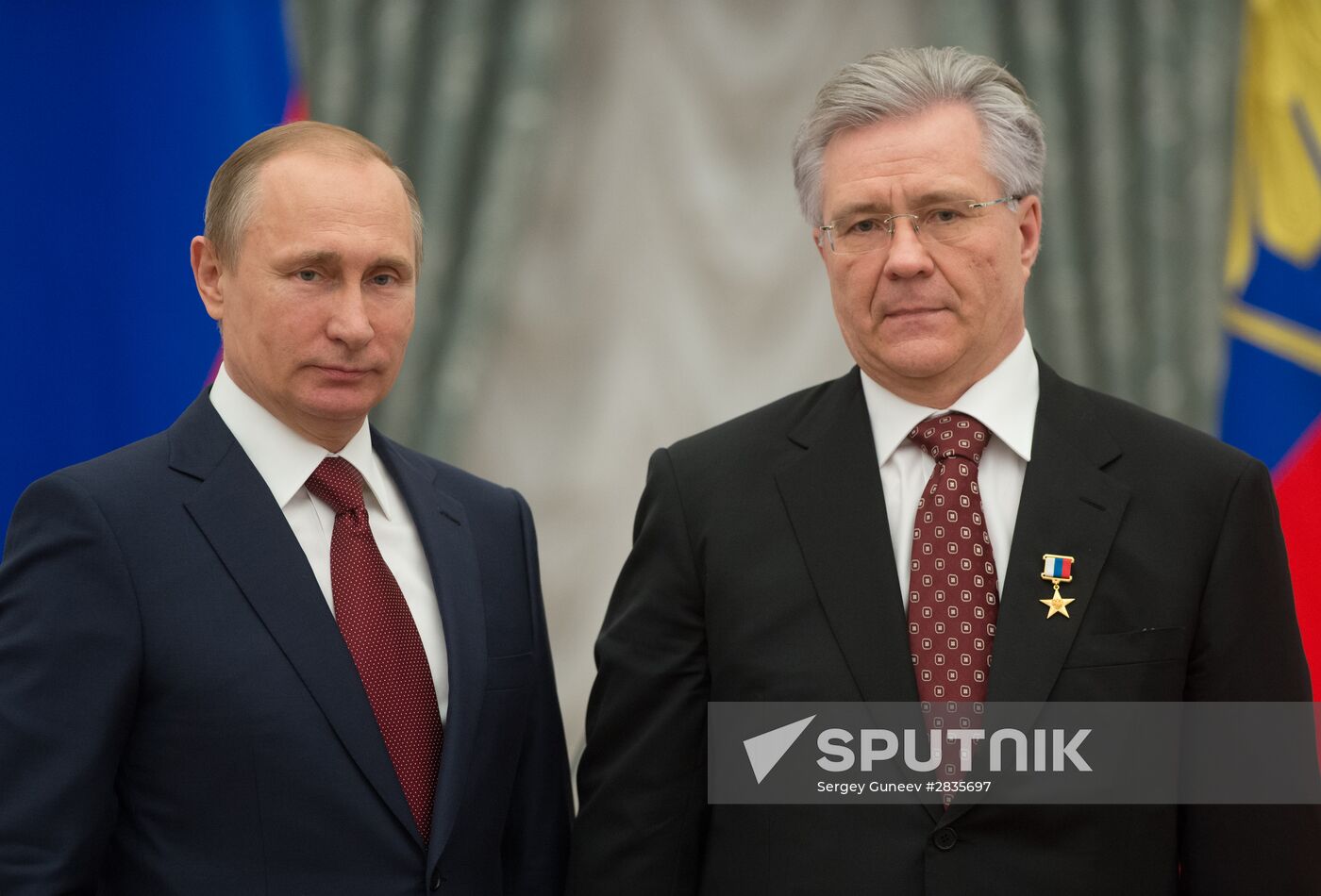 President Vladimir Putin presents Hero of Labor medals