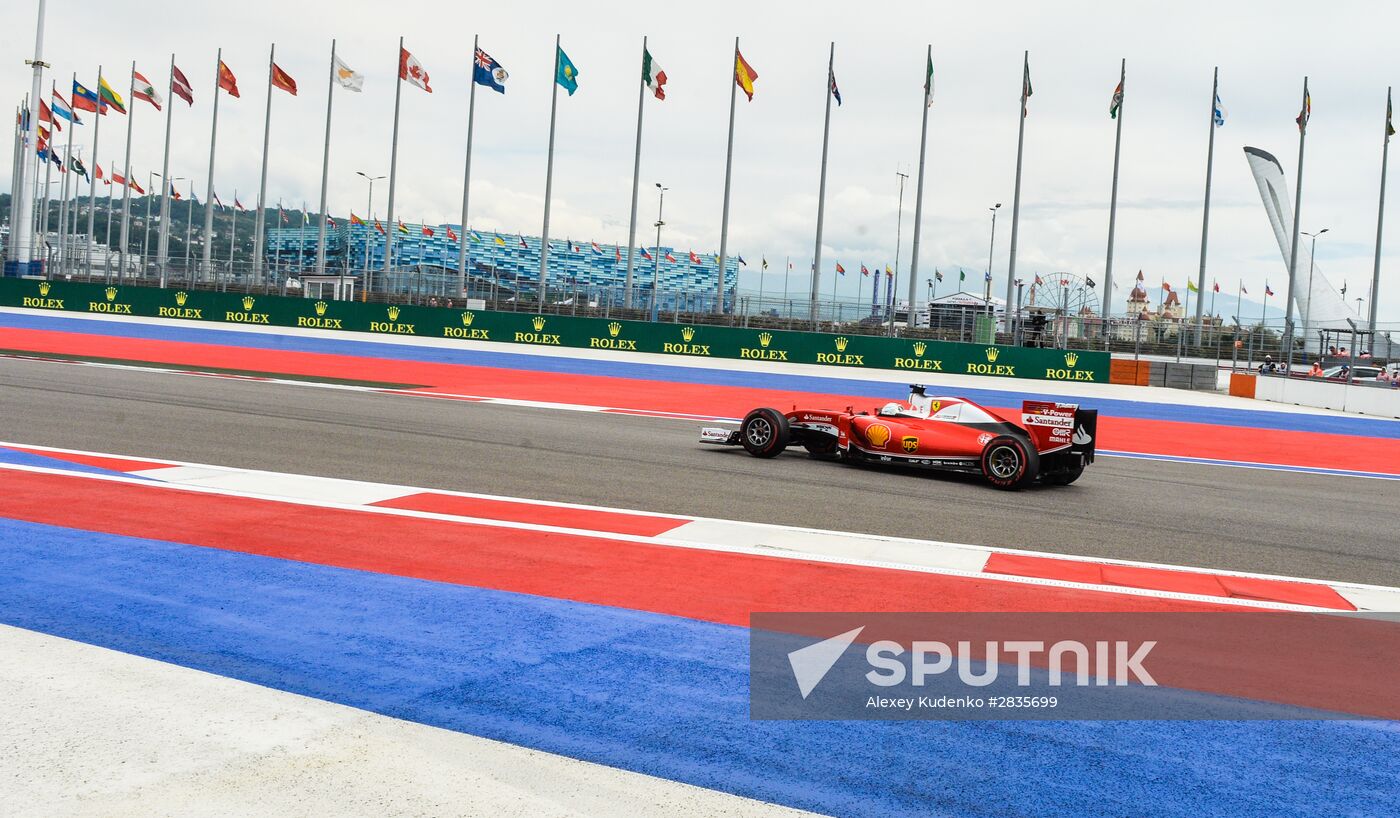 2016 Formula 1 Russian Grand Prix. Practice 3
