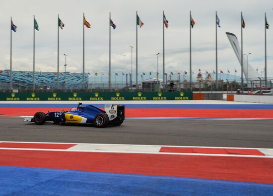 2016 Formula 1 Russian Grand Prix. Practice three