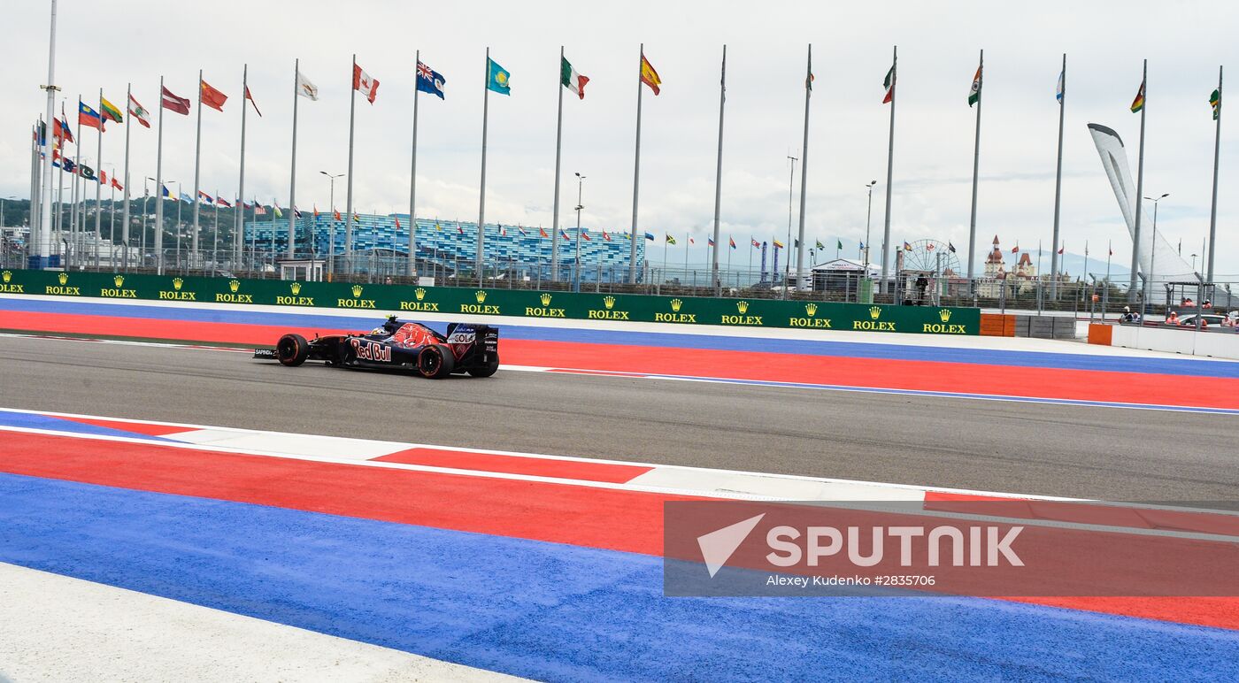 2016 Formula 1 Russian Grand Prix. Practice three