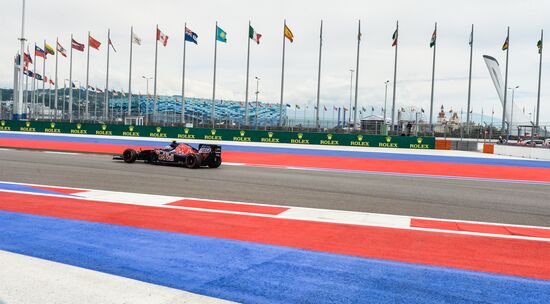 2016 Formula 1 Russian Grand Prix. Practice three
