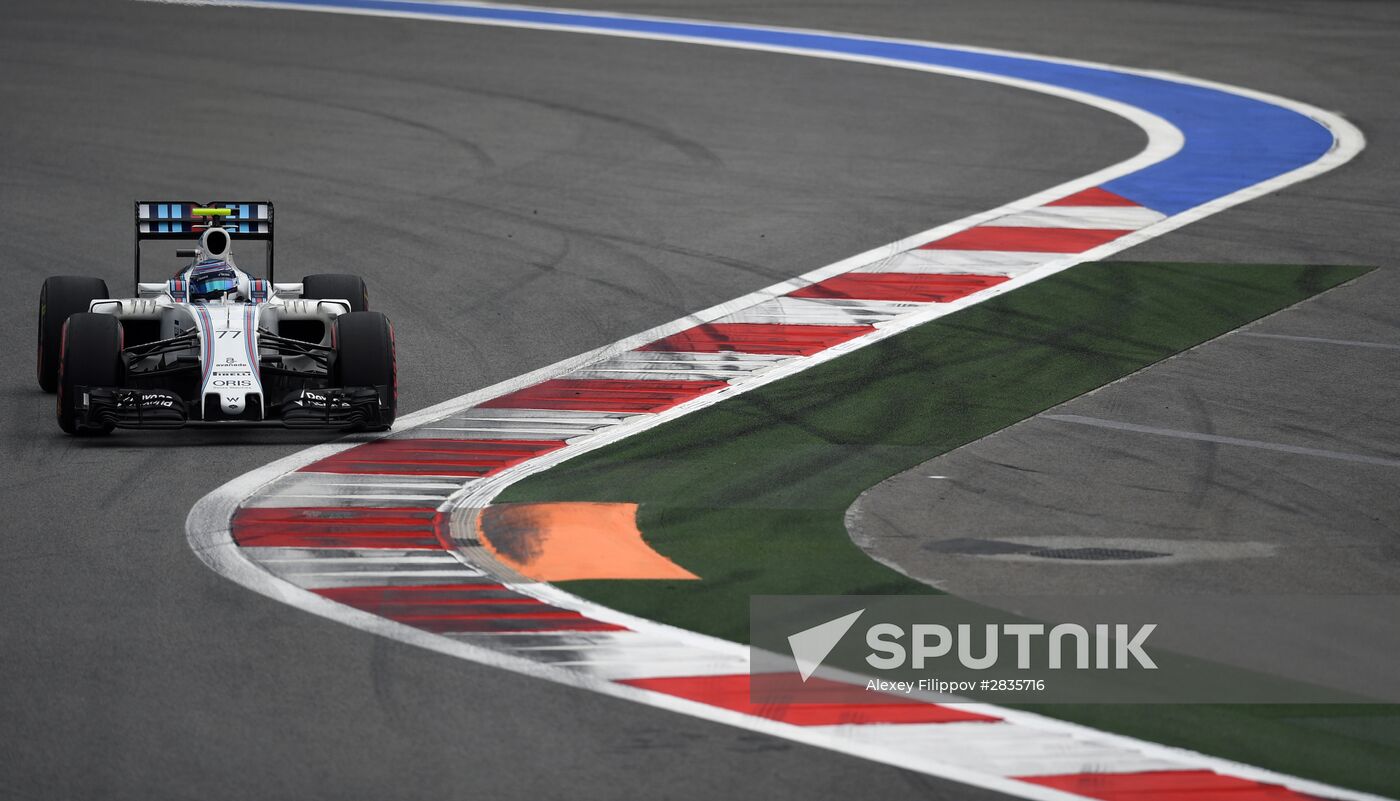 2016 Formula 1 Russian Grand Prix. Practice three