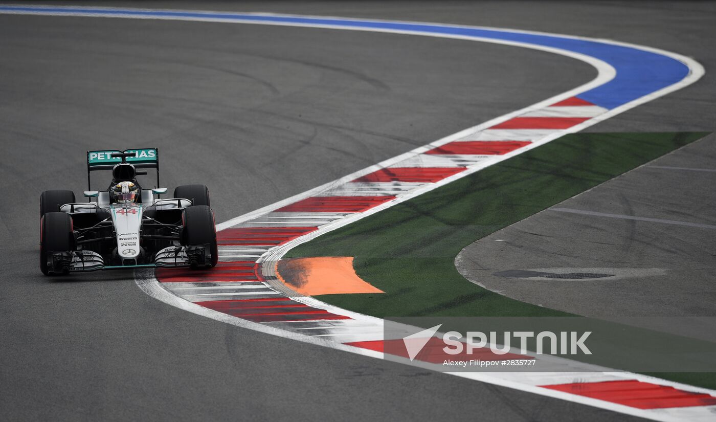2016 Formula 1 Russian Grand Prix. Practice three
