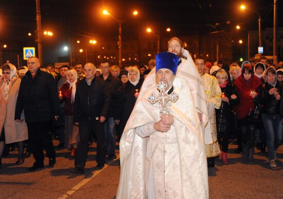 Easter celebrated in Russia