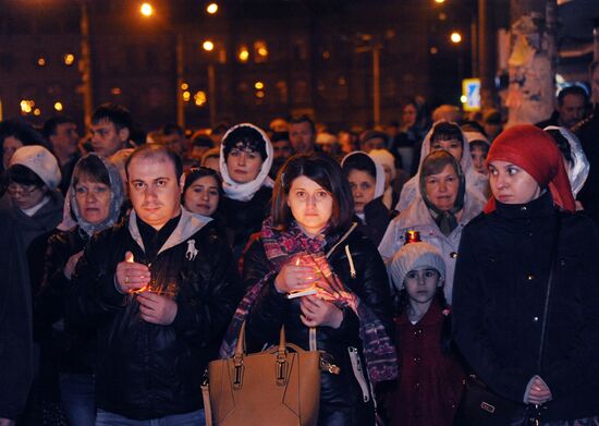 Easter celebrated in Russia