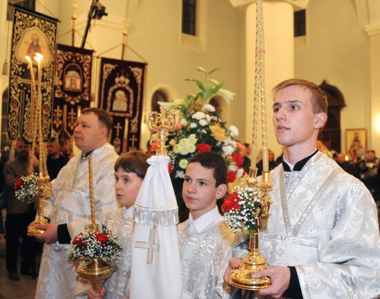 Easter celebrated in Russia