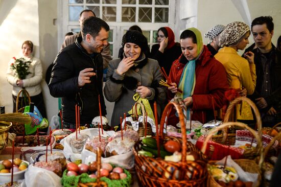 Easter celebrated in Russia
