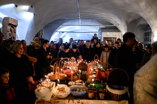 Easter celebrated in Russia