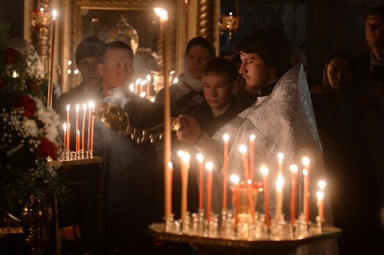 Easter celebrated in Russia
