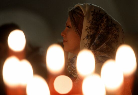 Easter celebrated in Russia