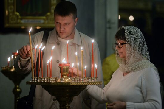 Easter celebrated in Russia