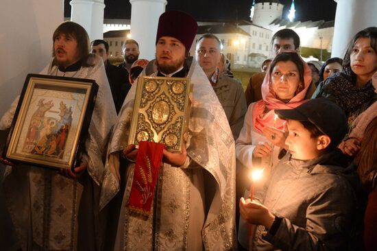 Easter celebrated in Russia