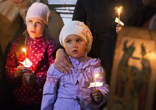 Easter celebrated in Russia