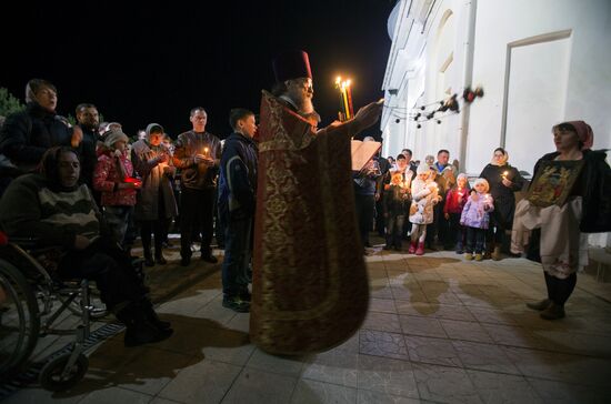 Easter celebrated in Russia