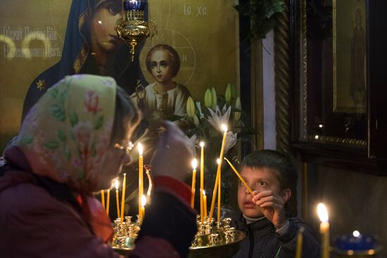 Easter celebrated in Russia