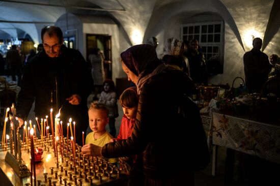 Easter celebrated in Russia