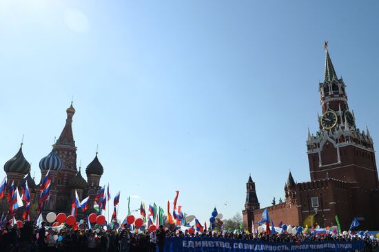 May 1 demonstration on Red Square
