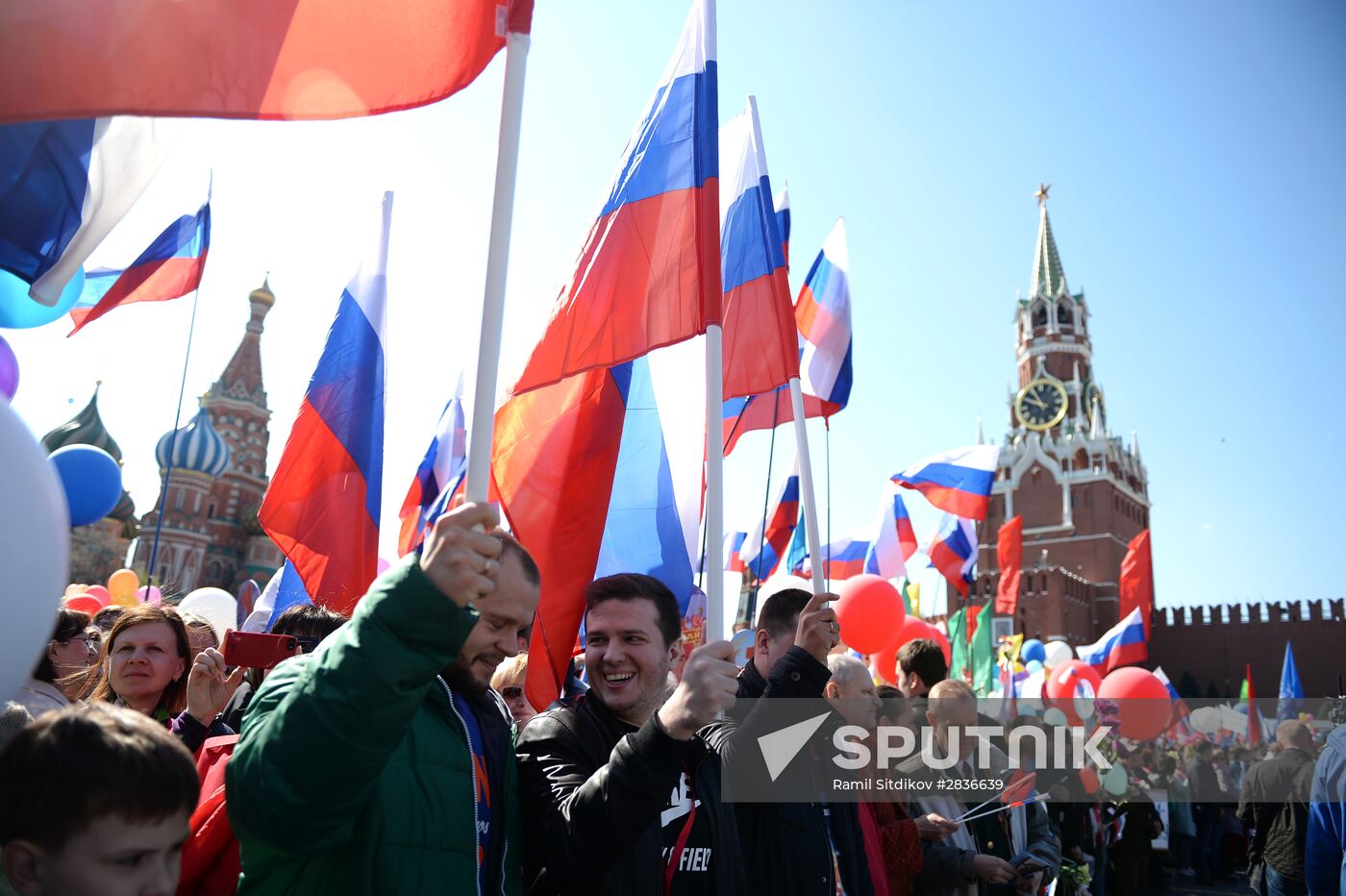 May 1 demonstration on Red Square