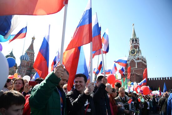 May 1 demonstration on Red Square