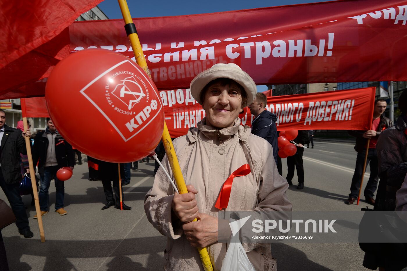 May 1 celebrated in Russia