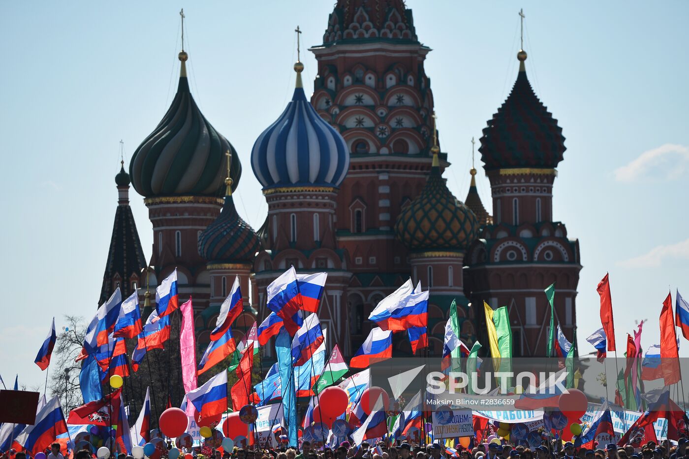May 1 demonstration on Red Square