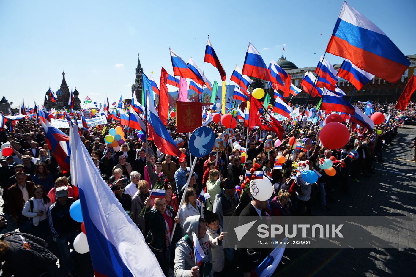May 1 demonstration on Red Square