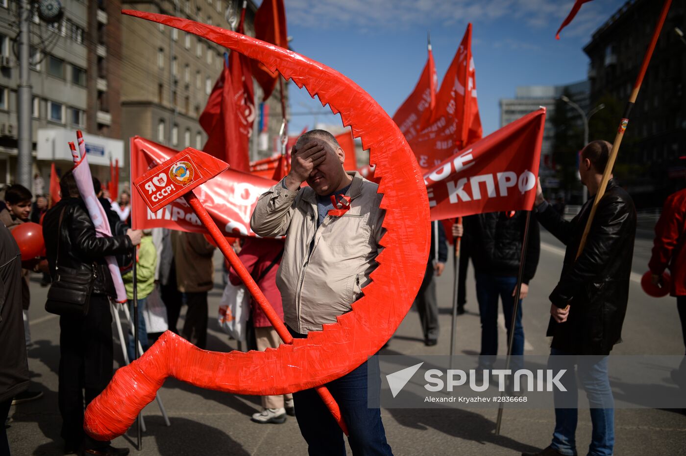 May 1 celebrated in Russia