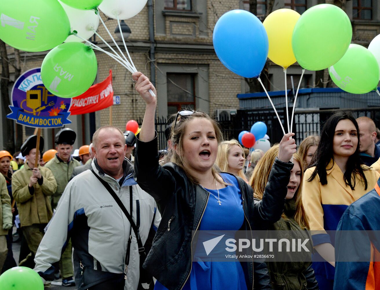 May 1 celebrated in Russia