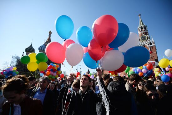 May 1 demonstration on Red Square