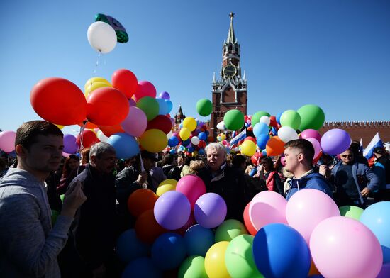 May 1 demonstration on Red Square