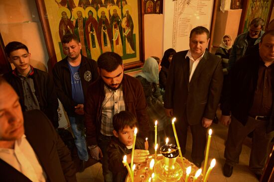 Easter celebrated in Russia