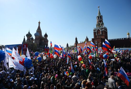 May 1 demonstration on Red Square