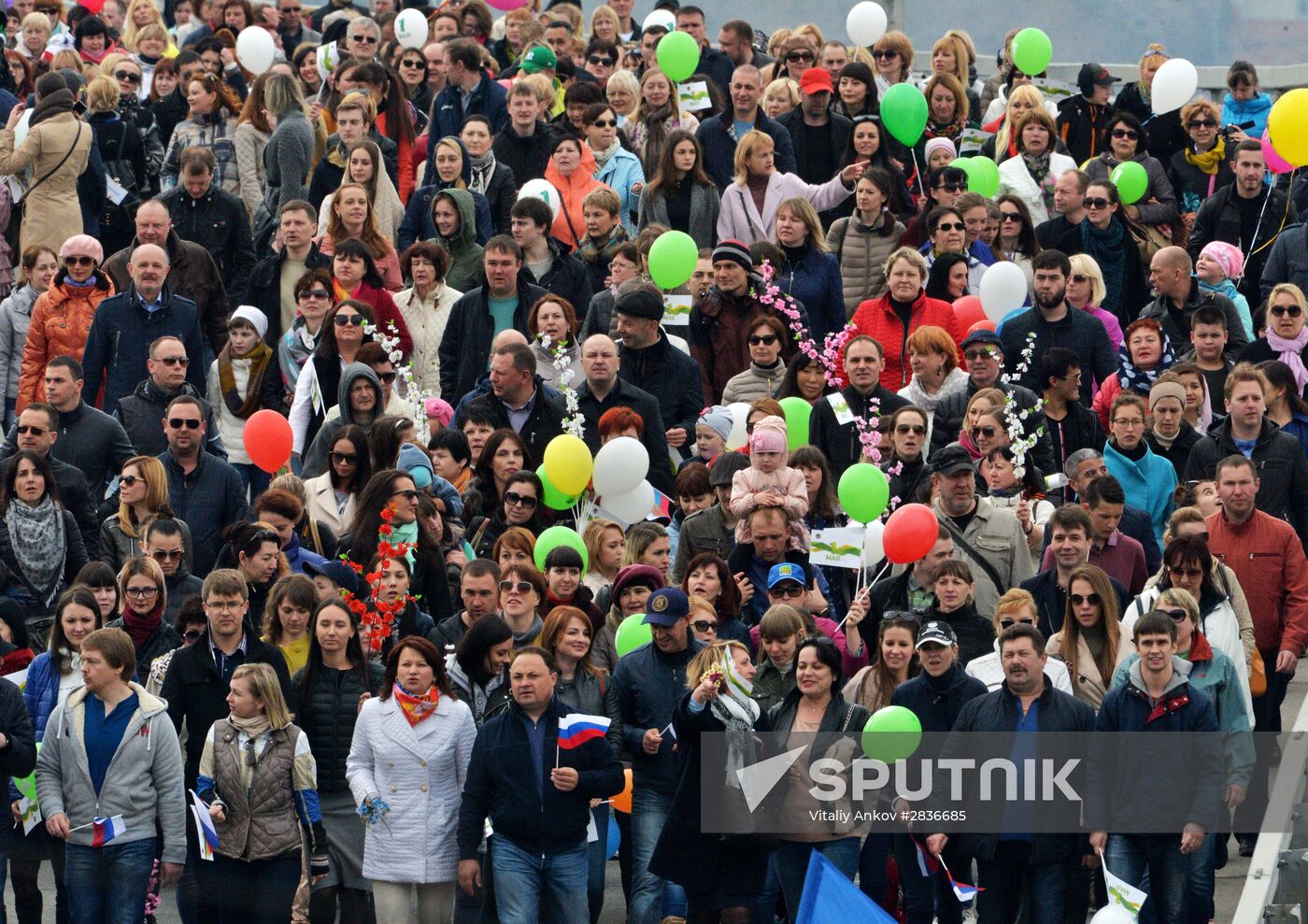 May 1 celebrated in Russia