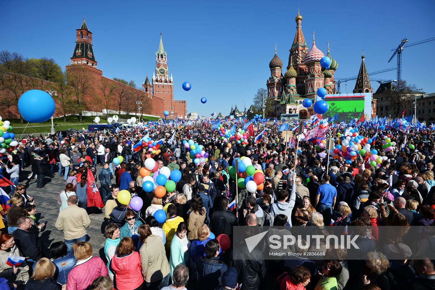 May 1 demonstration on Red Square