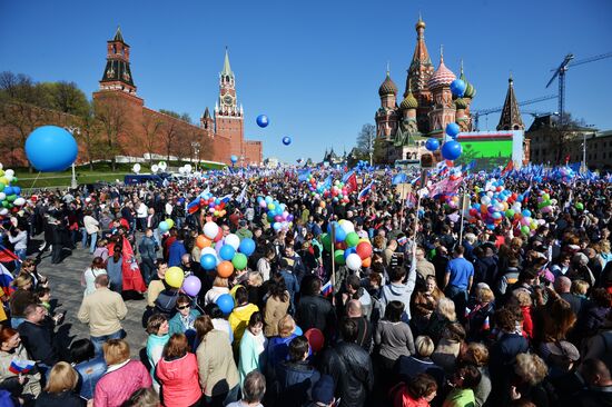 May 1 demonstration on Red Square
