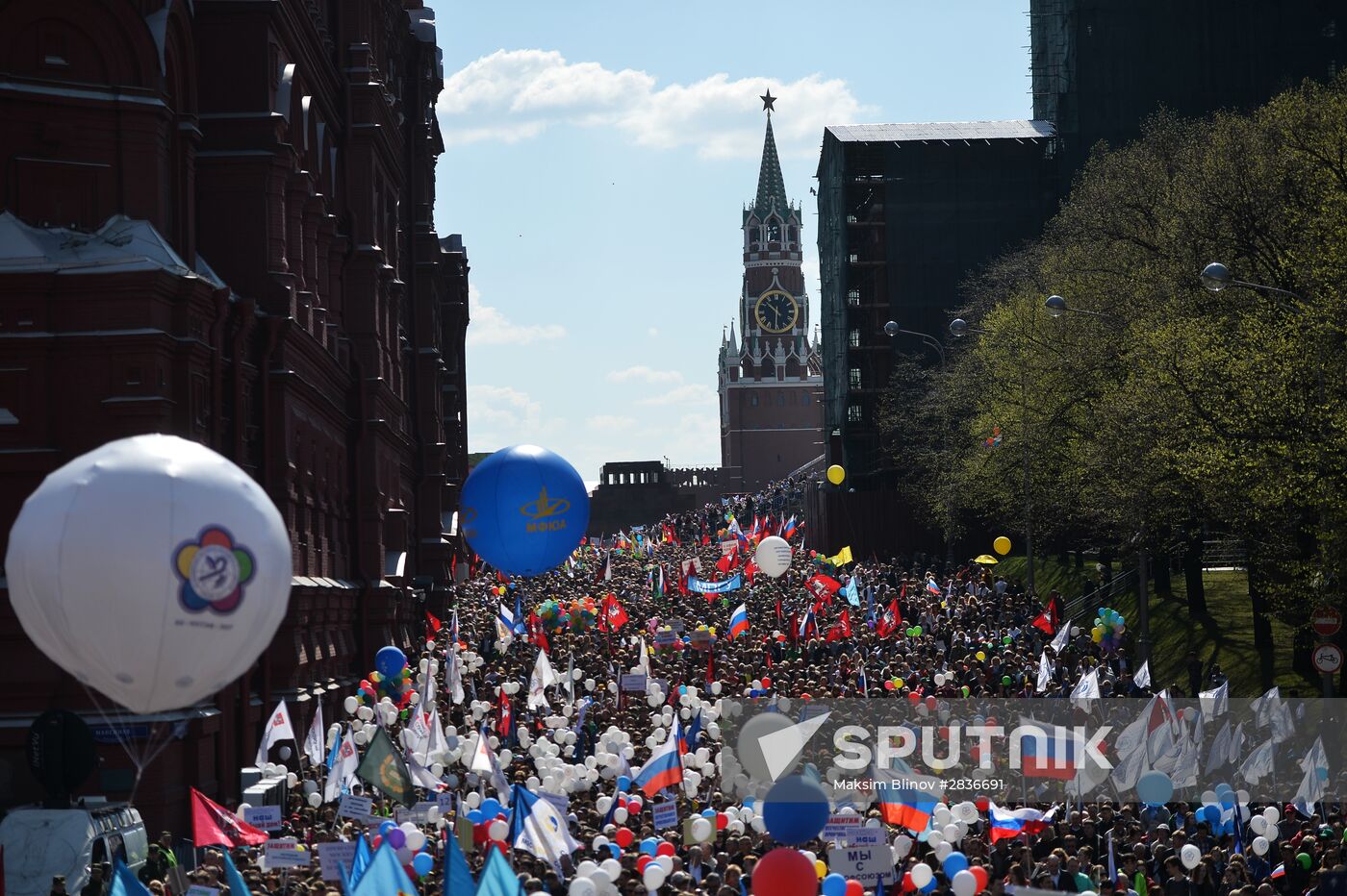 May 1 demonstration on Red Square