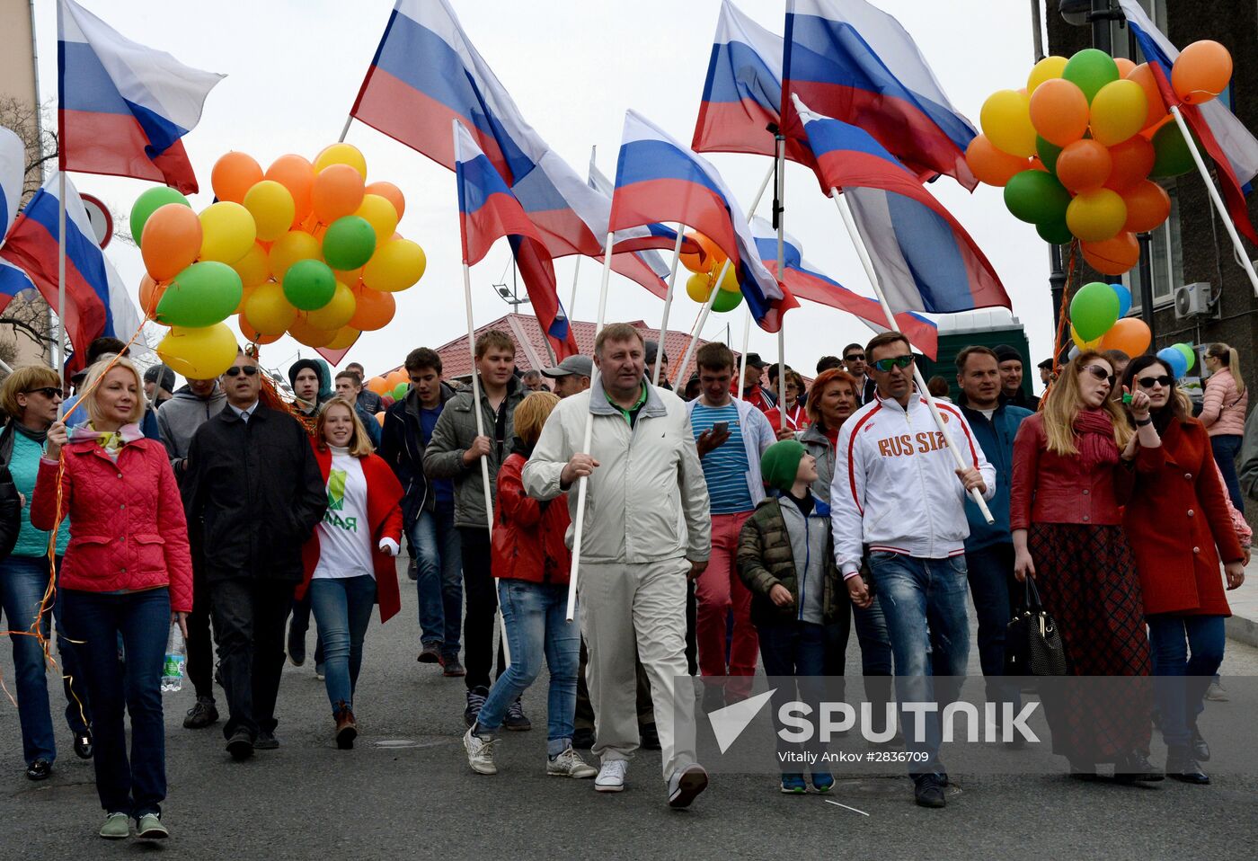 May 1 celebrated in Russia