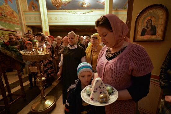 Easter celebrated in Russia