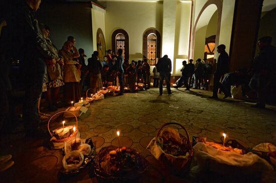 Easter celebrated in Russia