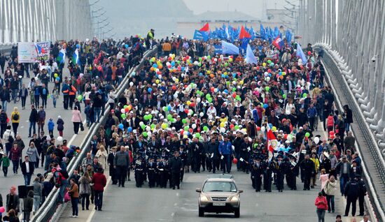 May 1 celebrated in Russia