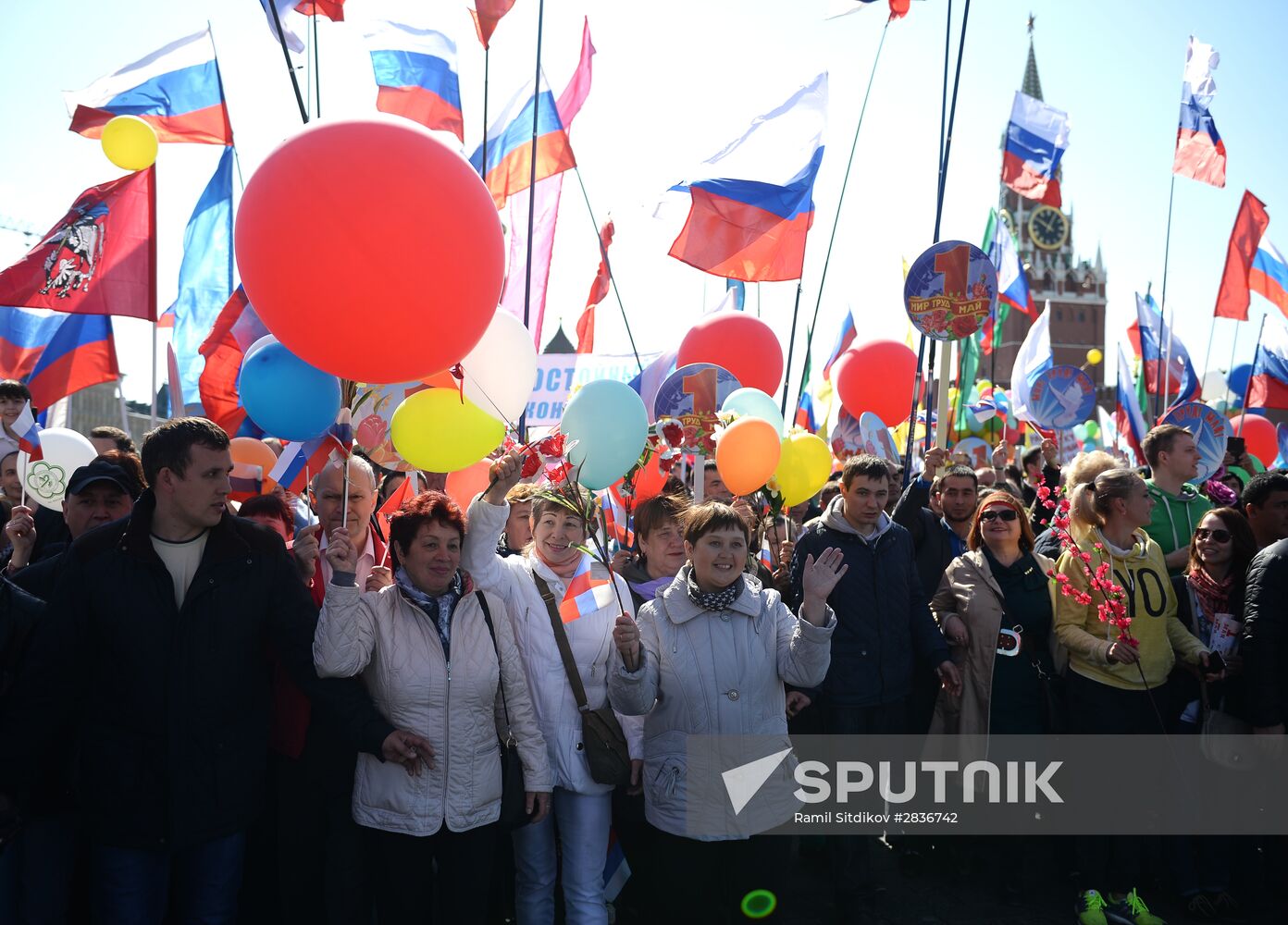 May 1 demonstration on Red Square