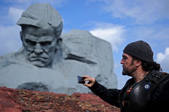 Russian bikers ride from Moscow to Berlin to commemorate Victory Day