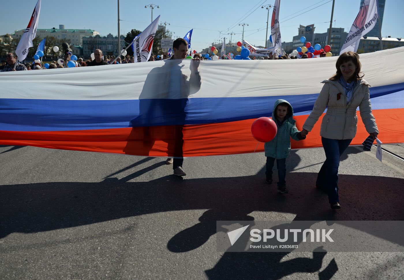 May 1 celebrated in Russia