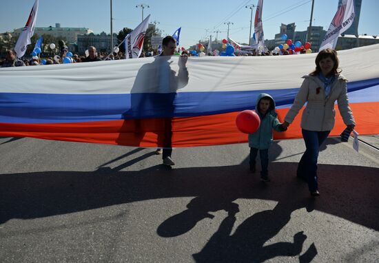 May 1 celebrated in Russia