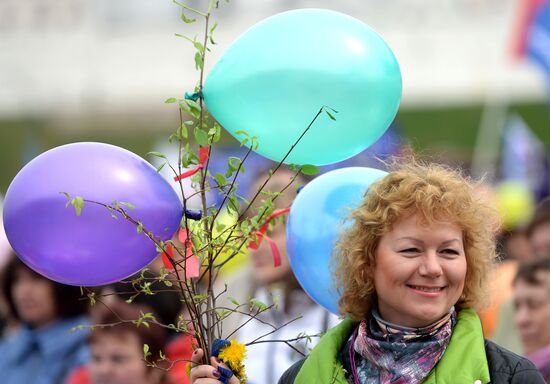 May 1 celebrated in Russia