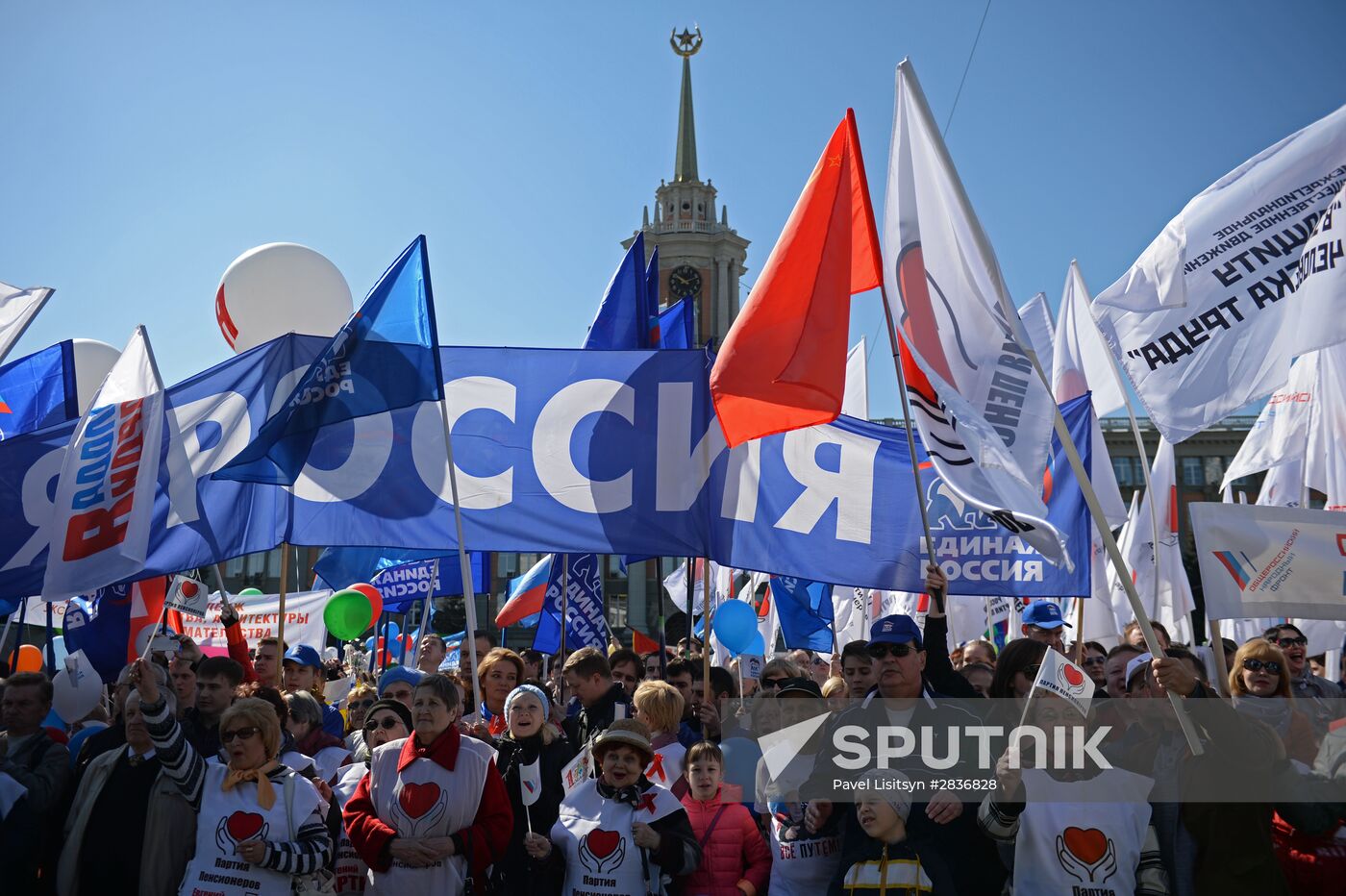 May 1 celebrated in Russia