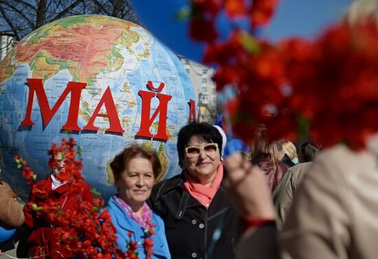 May 1 celebrated in Russia